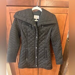 Black Quilted Coat